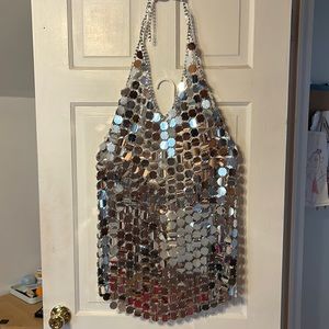 DIANA SILVER DISCO DRESS